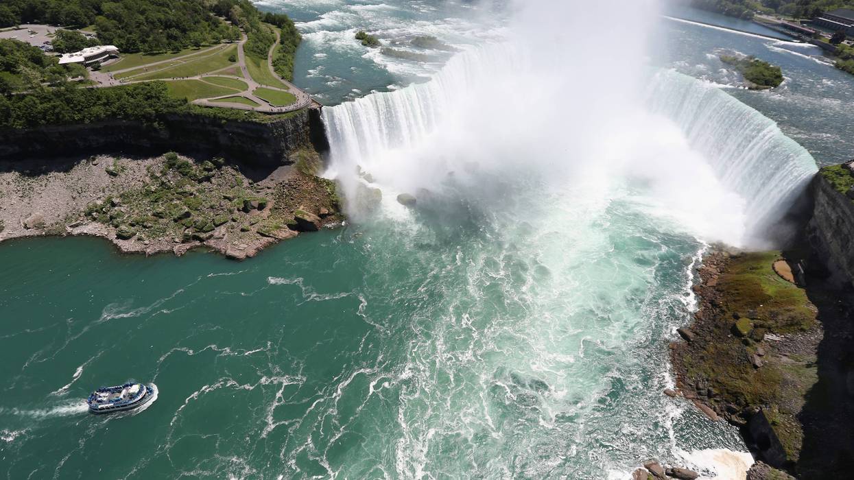 niagara falls aerial view