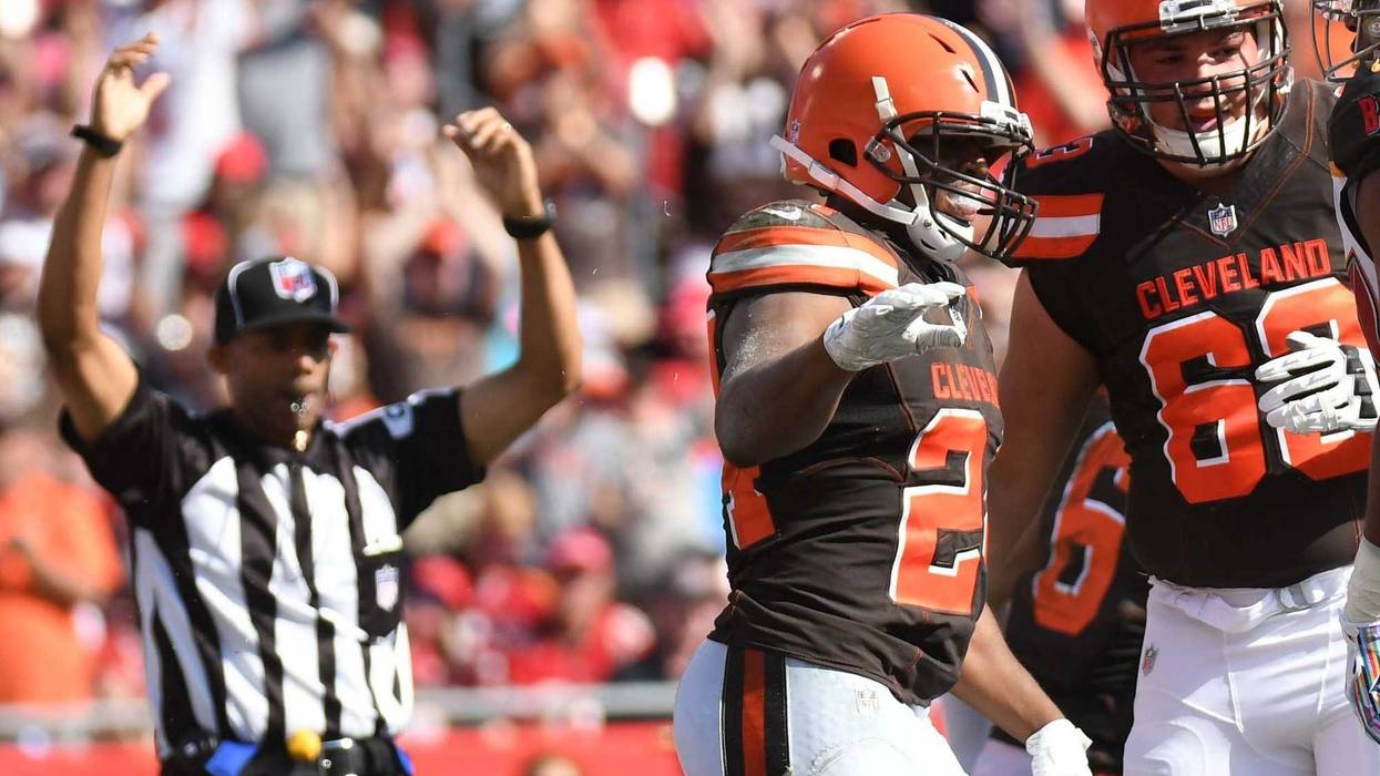 Nick Chubb Cleveland Browns score touchdown against Tampa Bay Buccaneers