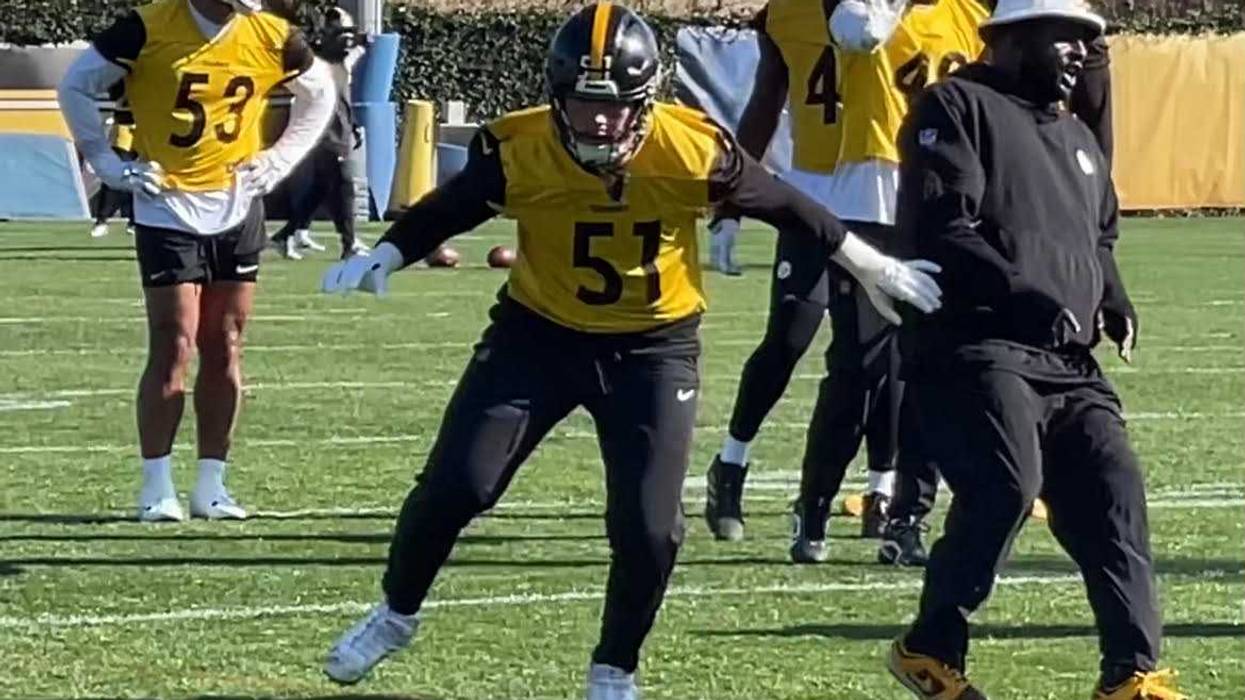 Nick Herbig at practice