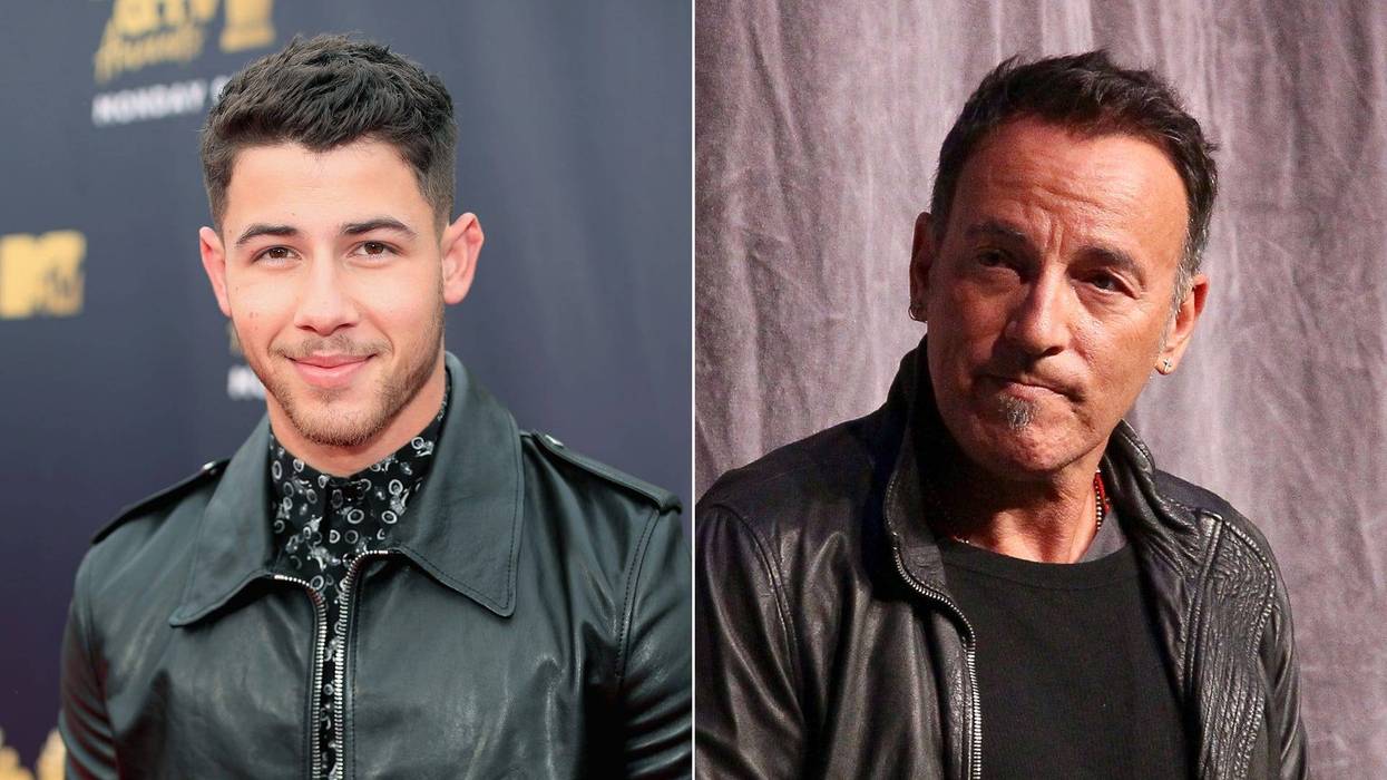 Nick Jonas and Bruce Springsteen
