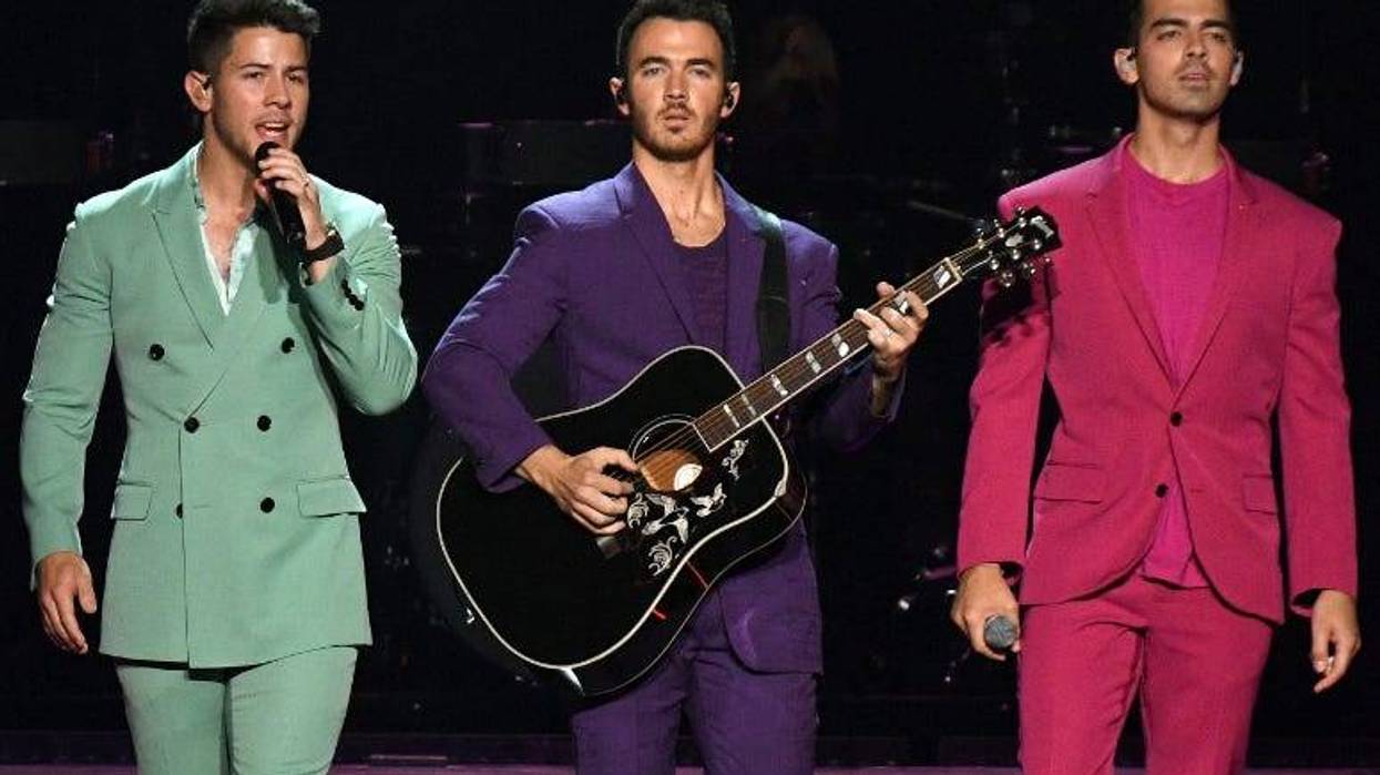 Nick Jonas, Kevin Jonas, and Joe Jonas of The Jonas Brothers perform in concert at Madison Square Garden