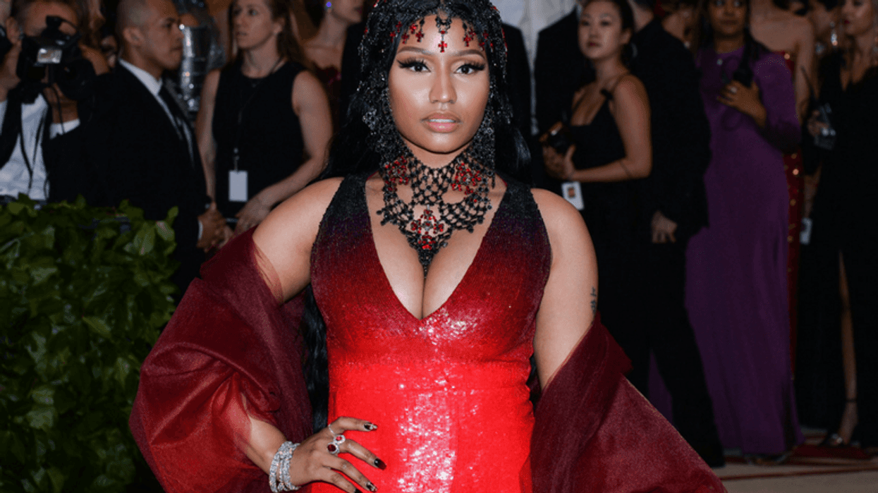 Nicki Minaj walking the red carpet at The Metropolitan Museum of Art