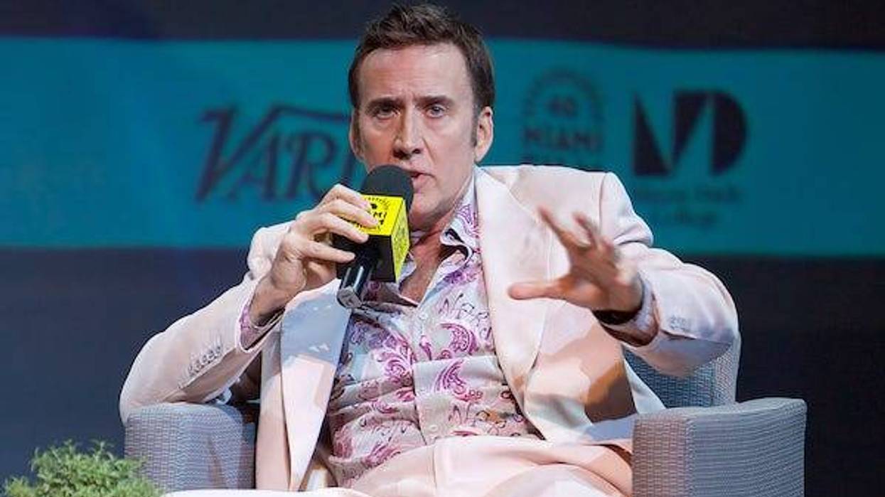 Nicolas Cage is seen at the Variety Legends and Groundbreakers Award celebration honoring Nicolas Cage during the 40th Annual Miami Film Festival