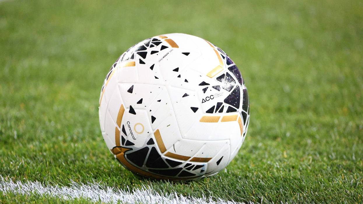 Nike game ball with Concacaf logo during Concacaf Champions League quarterfinal