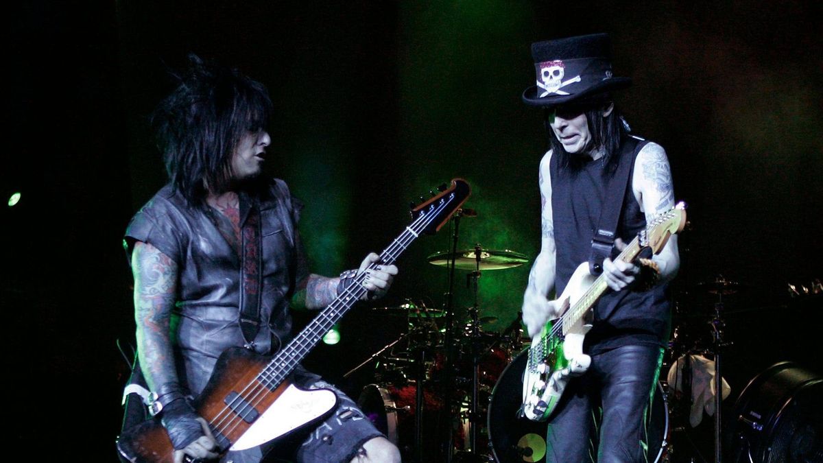 Nikki Sixx and Mick Mars of Mötley Crüe