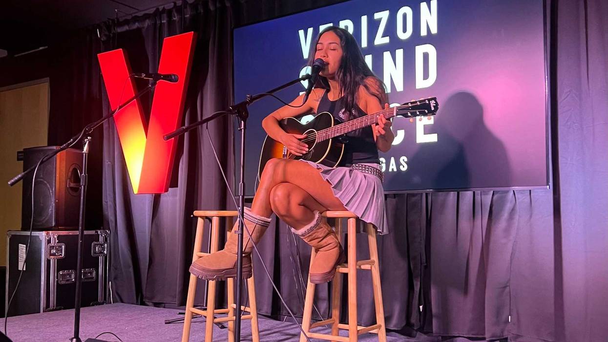 Niko Rubio inside the Verizon Sound Space