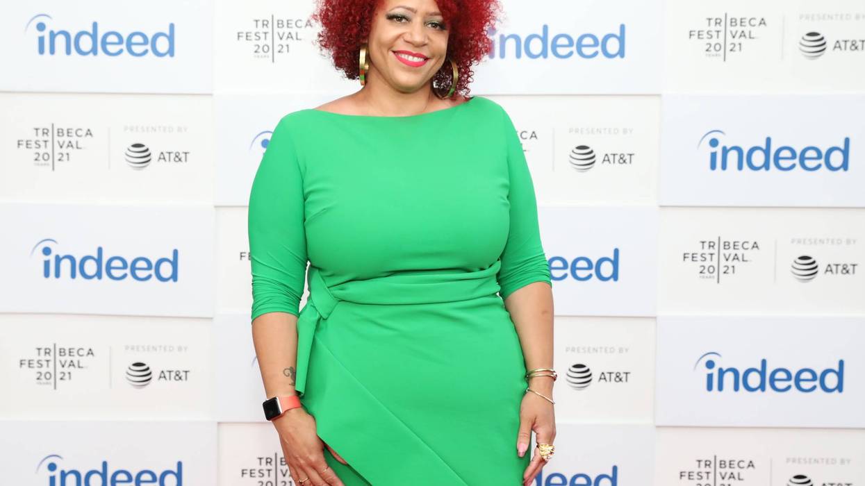 Nikole Hannah-Jones attends a Tribeca Festival premiere.