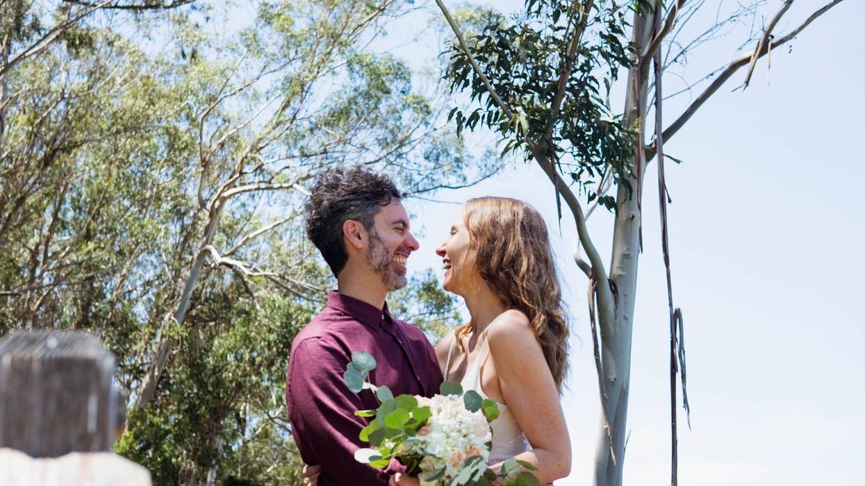 Nina and Ricardo celebrate their wedding under shelter in place restrictions
