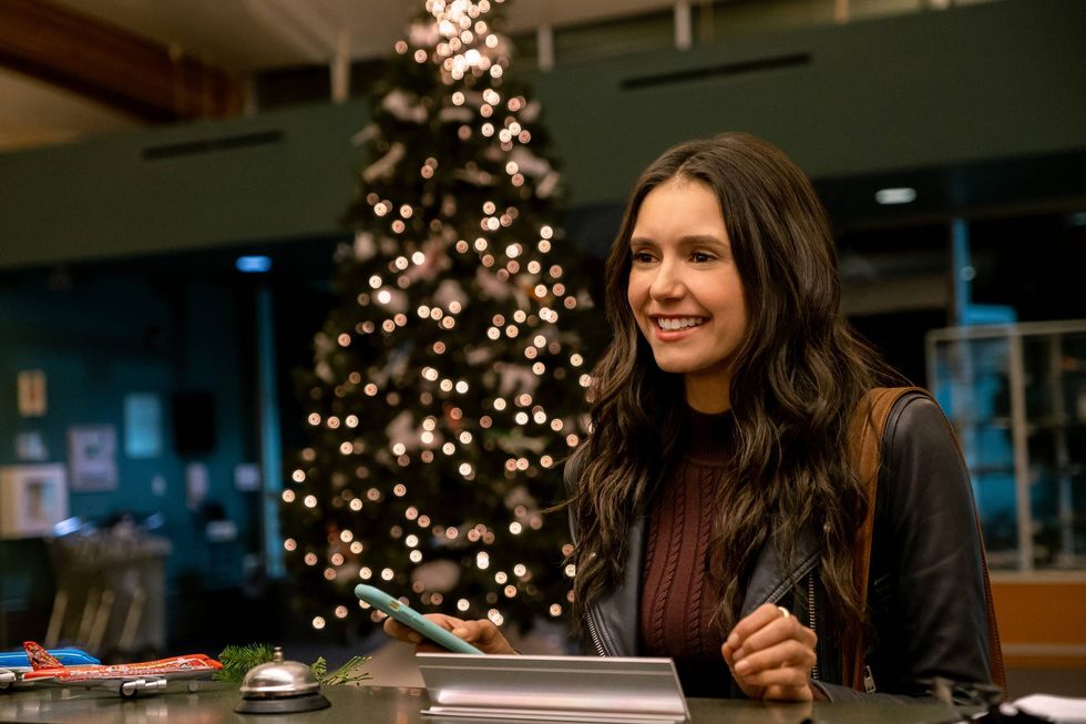 Nina Dobrev as Natalie Bauer in "Love Hard."