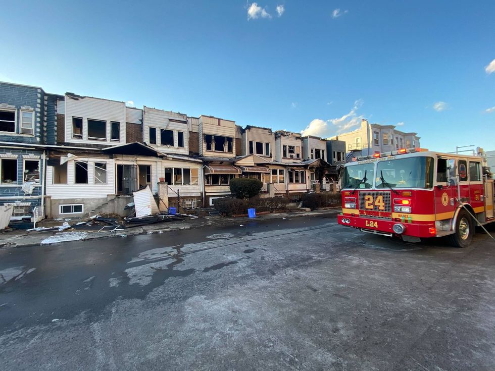 Nine homes were damaged in Wednesday