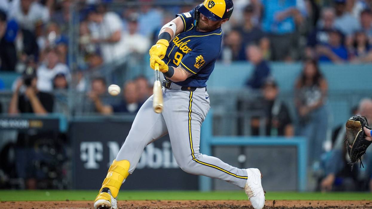 NLCS Brewers Dodgers Baseball 85