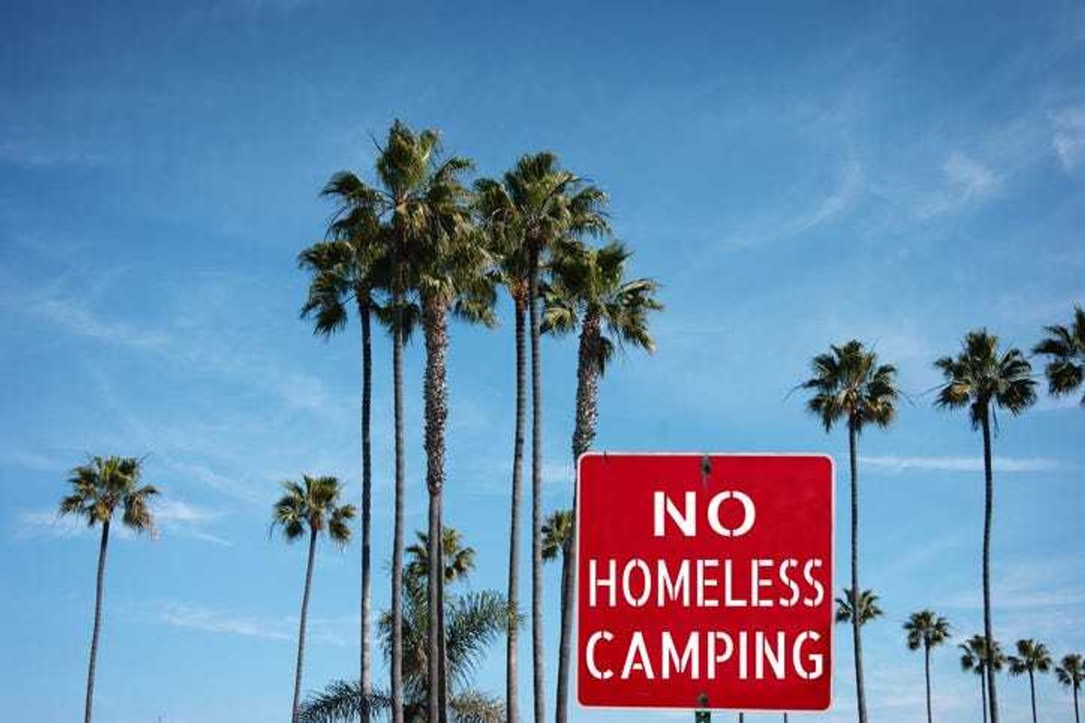 no homeless camping