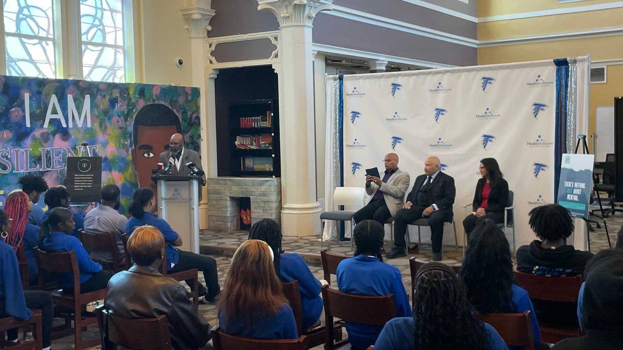 No Menthol Buffalo announcement at Health Sciences Charter School