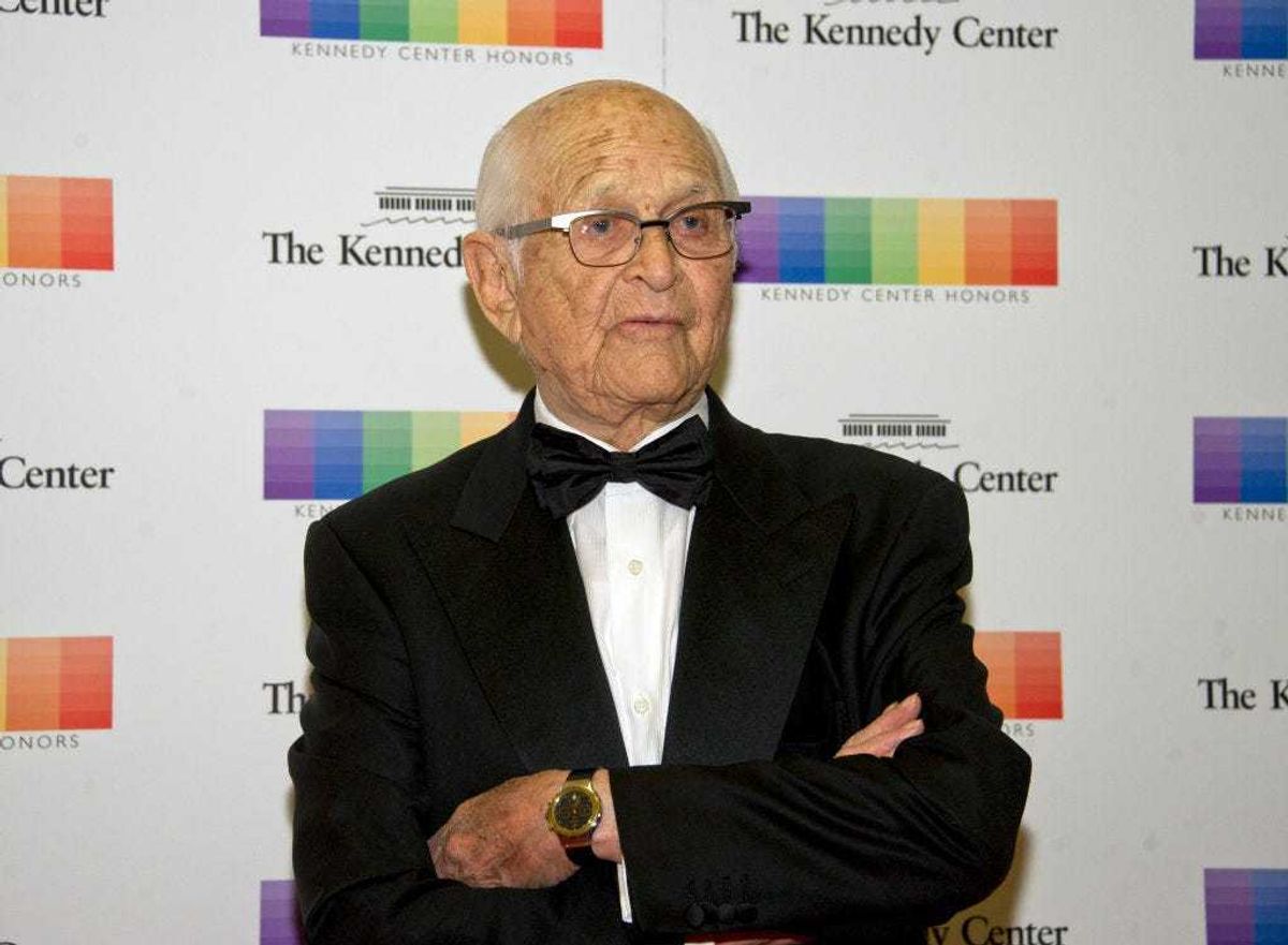 Norman Lear arrives for the formal Artist's Dinner honoring the recipients of the 40th Annual Kennedy Center Honors hosted by United States Secretary of State Rex Tillerson at the US Department of State on December 2, 2017 in Washington, DC.