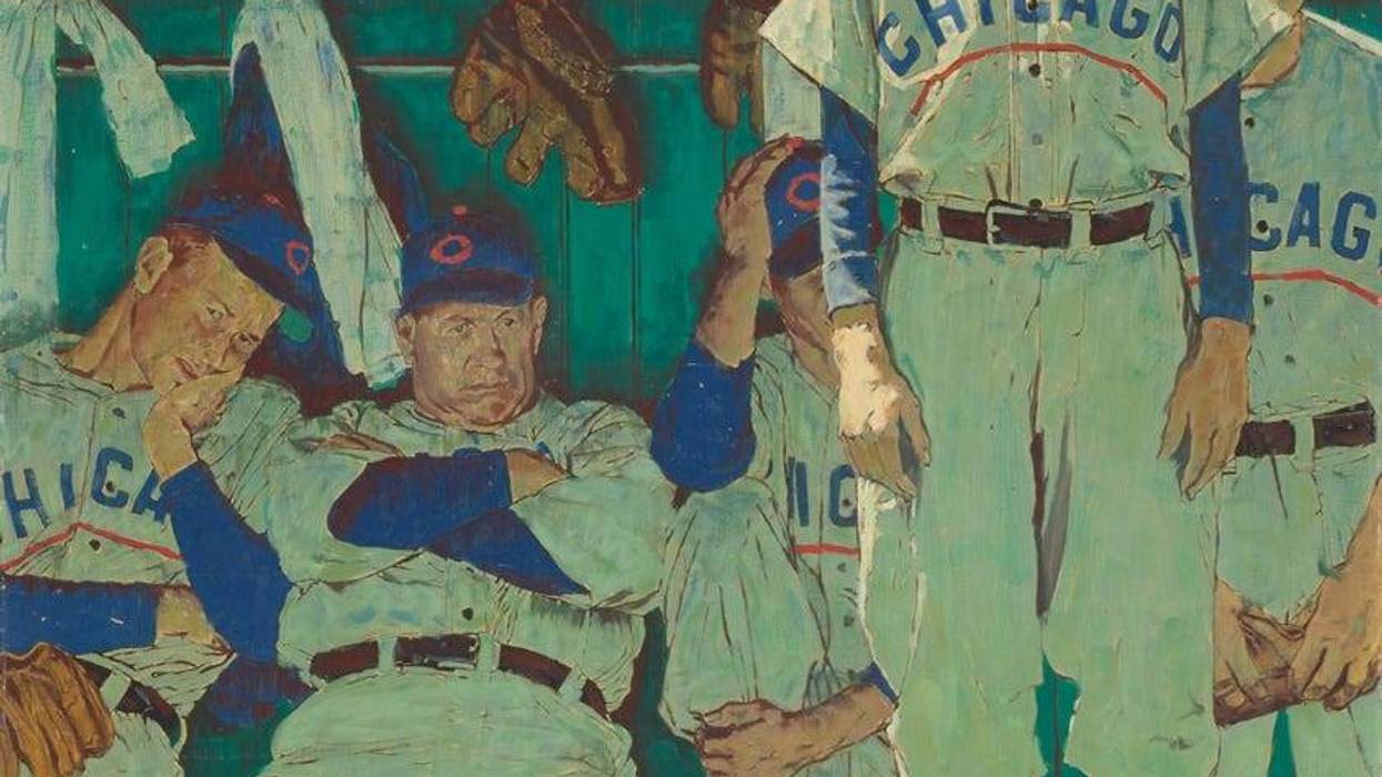 Norman Rockwell's "The Dugout"