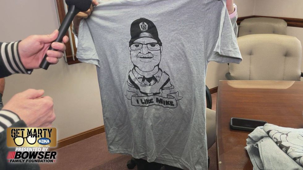 North Fayette Township is selling "I Like Mike" t-shirts to raise money for the Hayes family.