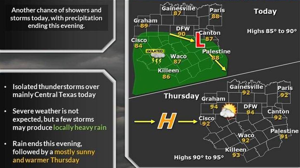 North Texas forecast for Wednesday, June 12, 2024.