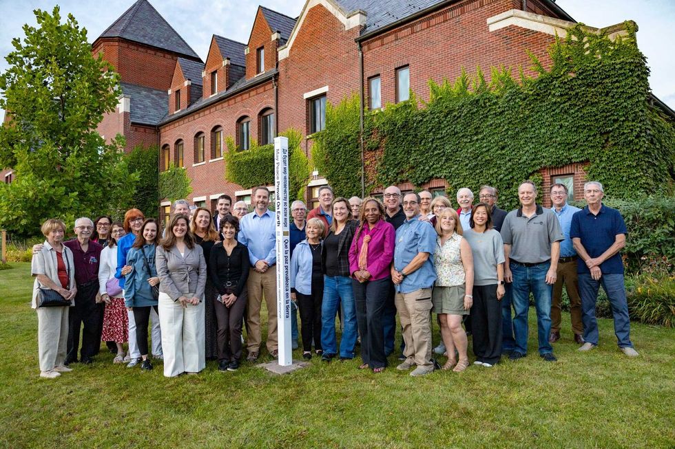 Northbrook Rotary Club and Village Leaders Unveil Peace Pole