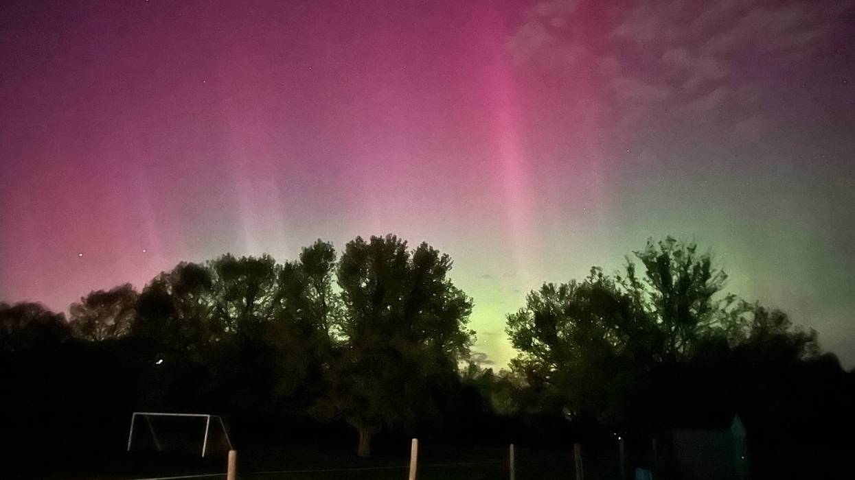 Northern Lights seen from Simpson Park in Romeo early Sunday morning