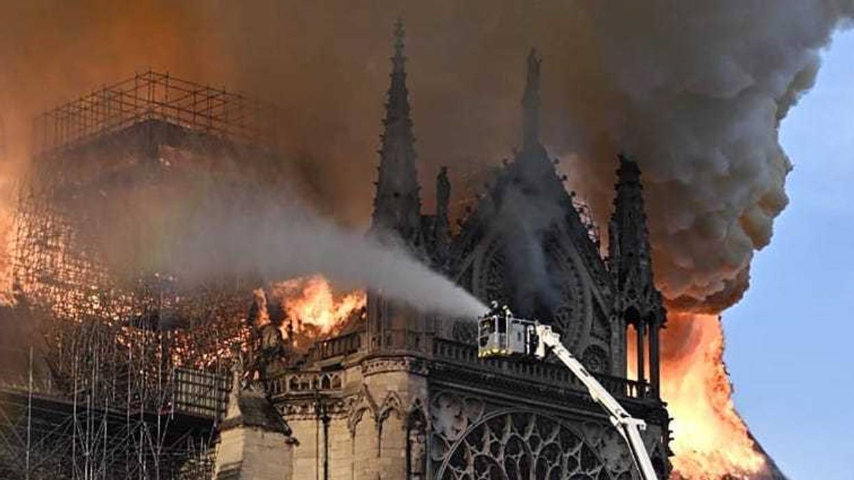 Notre Dame on Fire