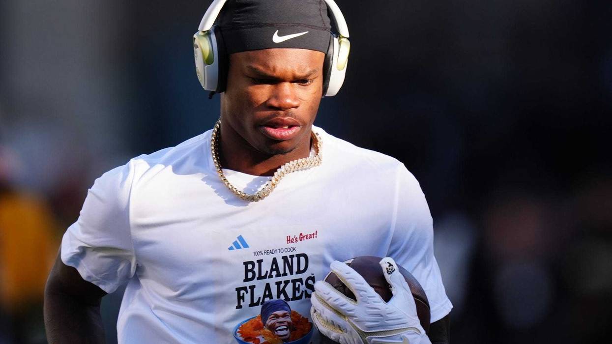 Nov 16, 2024; Boulder, Colorado, USA; Colorado Buffaloes wide receiver Travis Hunter (12) before the game against the Utah Utes at Folsom Field.