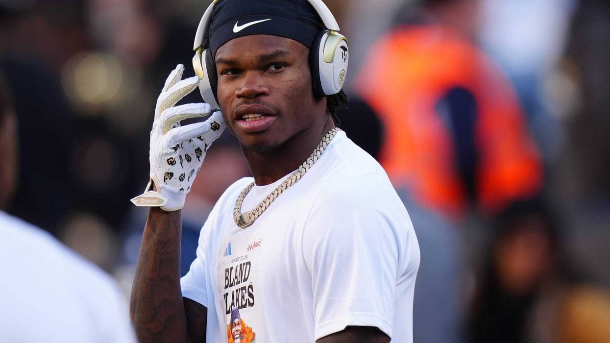 Nov 16, 2024; Boulder, Colorado, USA; Colorado Buffaloes wide receiver Travis Hunter (12) before the game against the Utah Utes at Folsom Field.