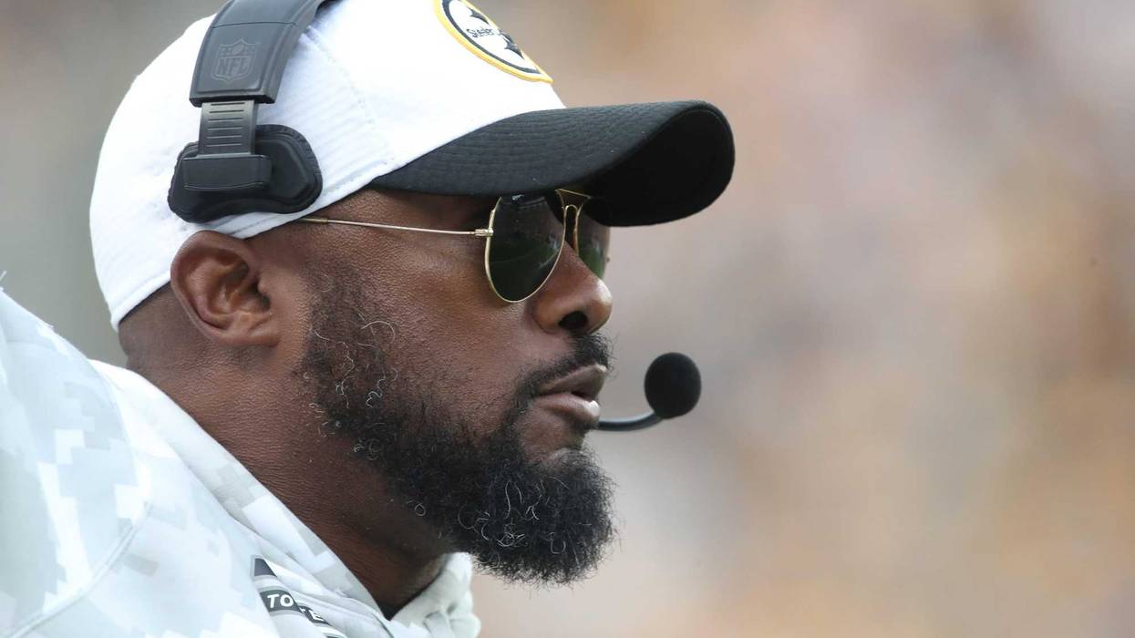 Nov 17, 2024; Pittsburgh, Pennsylvania, USA; Pittsburgh Steelers head coach Mike Tomlin looks on from the sidelines against the Baltimore Ravens during the fourth quarter at Acrisure Stadium.