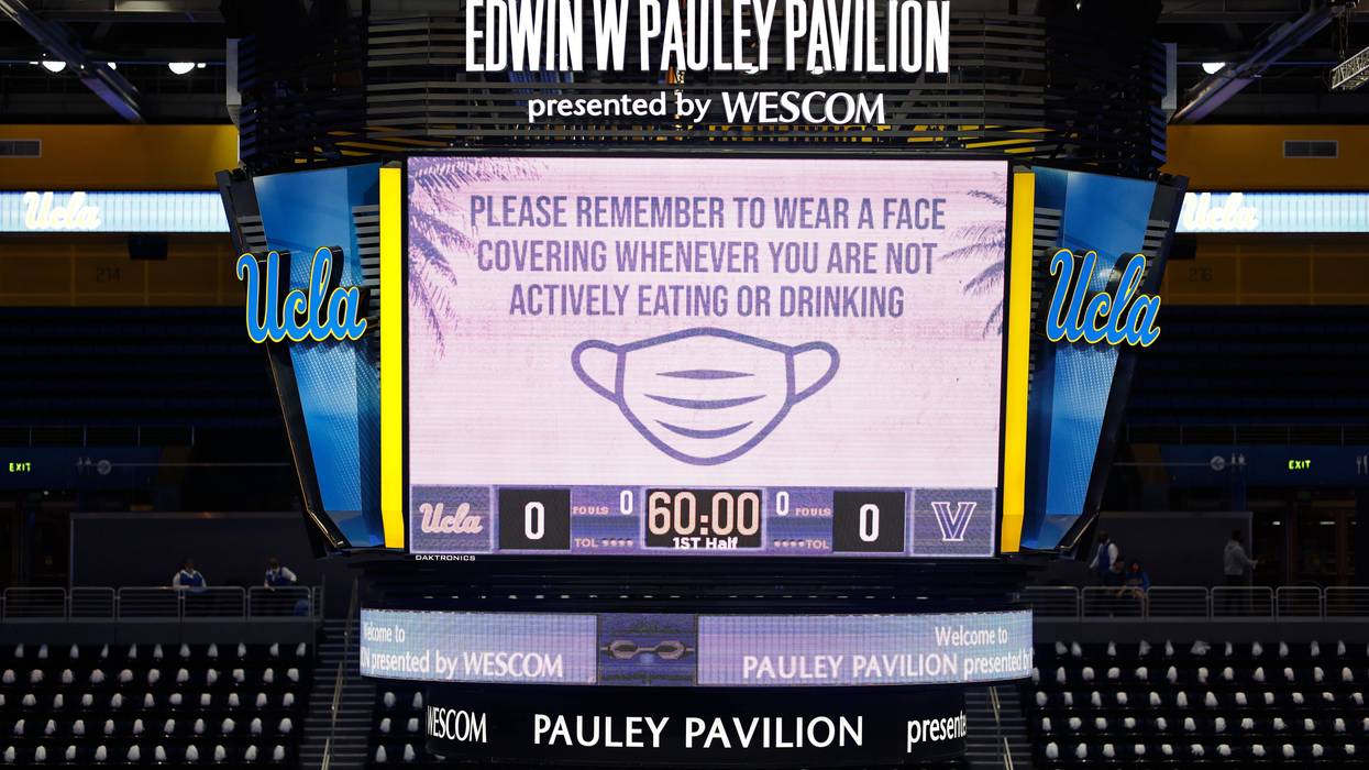 NOVEMBER 12: A general view prior to a game between the UCLA Bruins and the Villanova Wildcats at UCLA Pauley Pavilion on November 12, 2021 in Los Angeles, California.