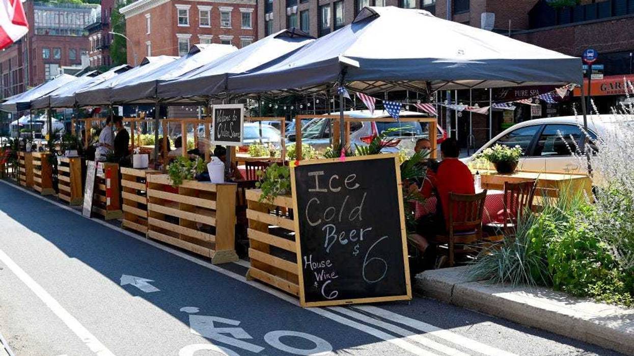 NYC outdoor dining shed