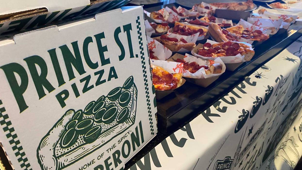 NYC's famed Prince St. Pizza is a newcomer to Citi Field this season. It was one of many concession vendors at the Mets' "What's New in 24" event held March 21, 2024 for media.