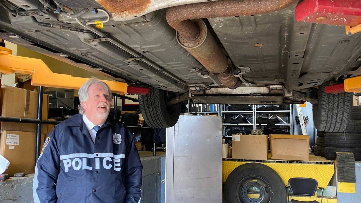 NYPD Auto Crimes detective explaining how parts are stolen.
