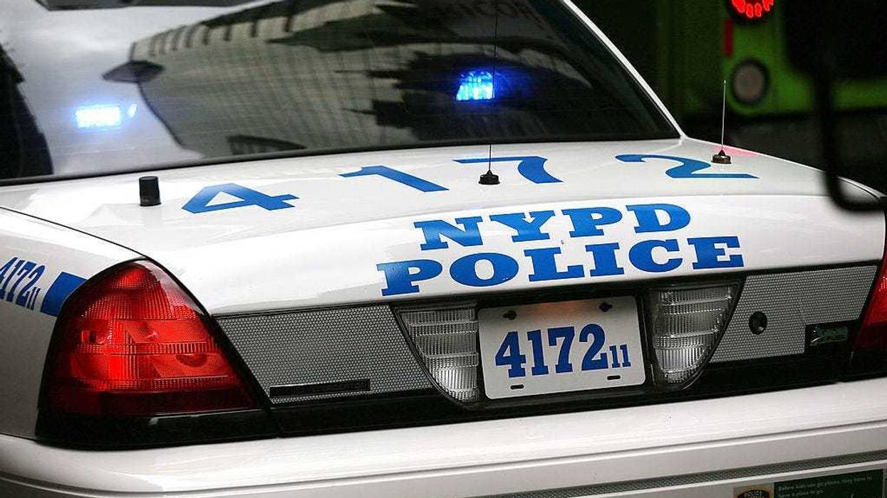 NYPD car stock image