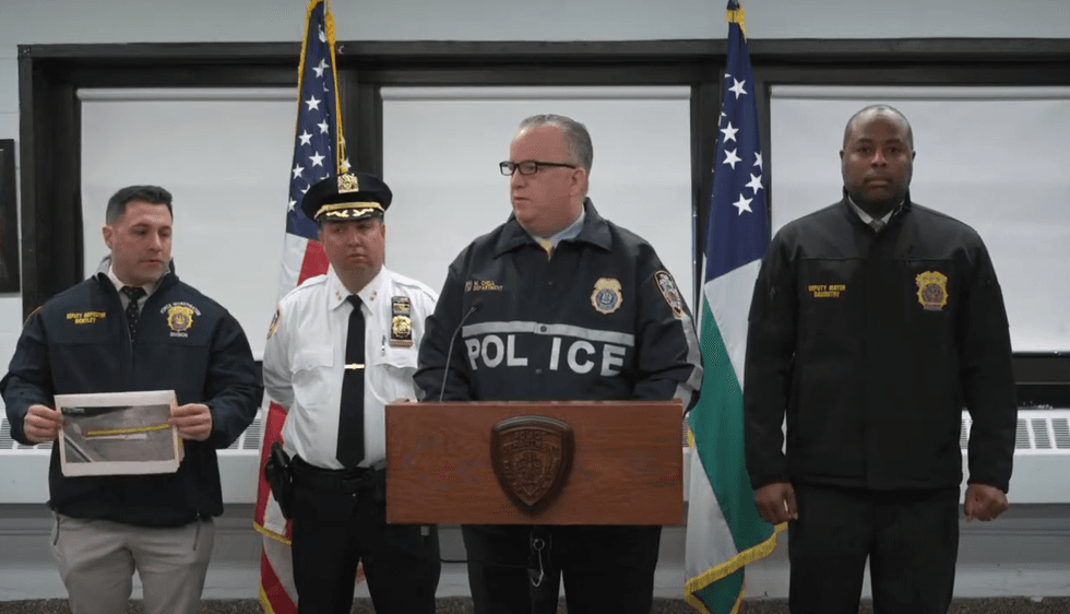 NYPD Chief of Department John Chell said the man had two documented mental incidents with the NYPD