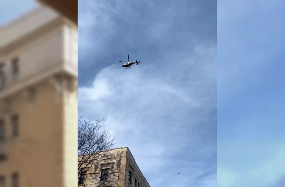 NYPD choppers flew overhead as police investigated in Bedford-Stuyvesant