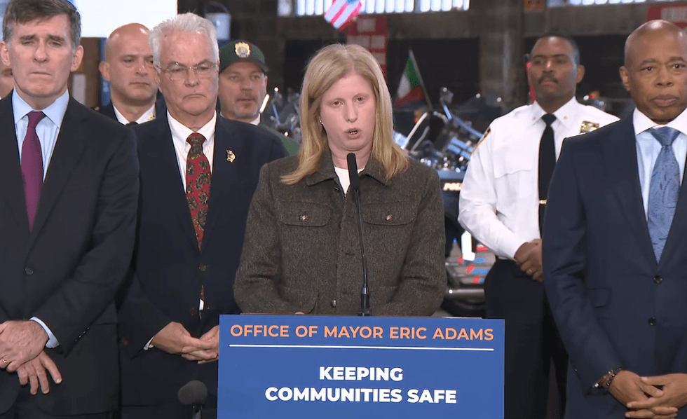 NYPD Commissioner Jessica Tisch said shell casings matched the gun the suspect had on him