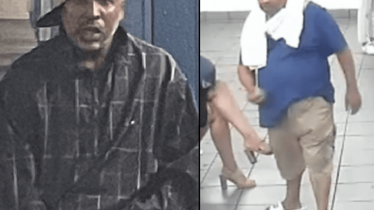 NYPD images show the suspect in the 103rd Street station incident (left) and the suspect in the Union Square station incident (right)