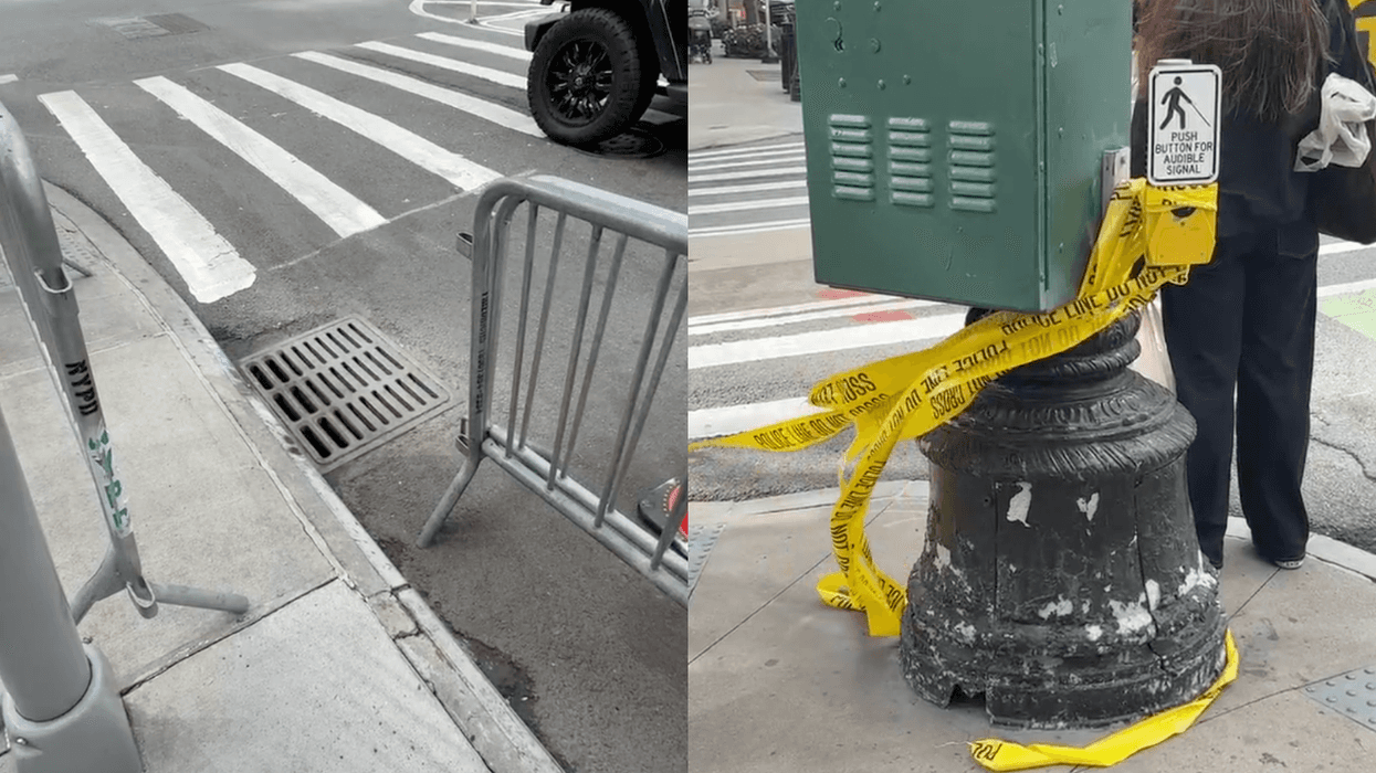 NYPD security sweeps have been expanded after three people were seen climbing out of an Upper East Side sewer grate early Wednesday morning.
