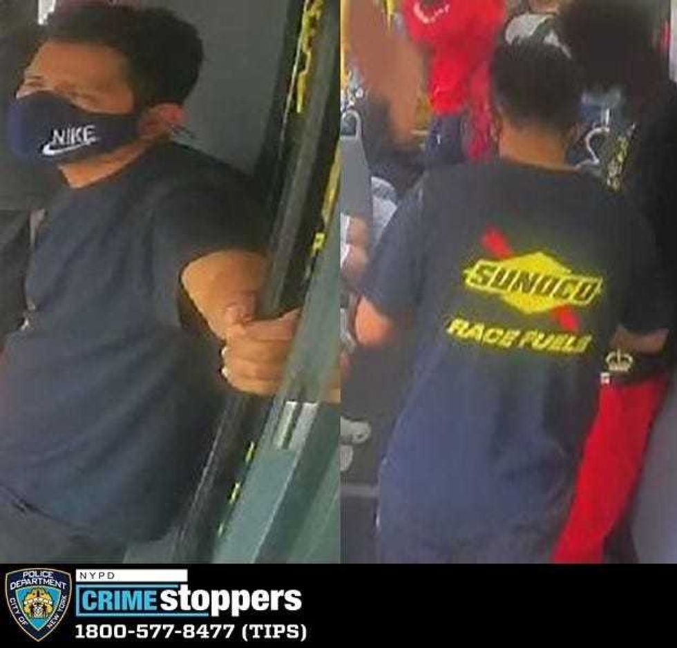 NYPD seek man who slid hand under teen girl