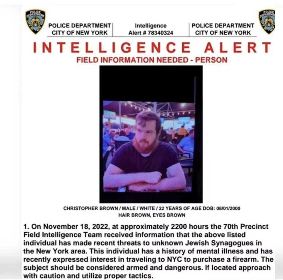 NYPD wanted poster