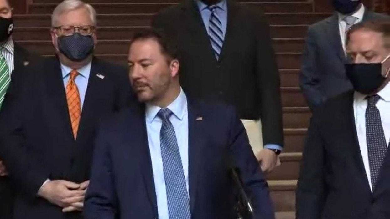 NYS Senate Minority Leader Rob Ortt blasts democrats for their bill to rescind Governor Cuomo's powers, saying it actually allows him to continue holding emergency powers. March 3, 2021