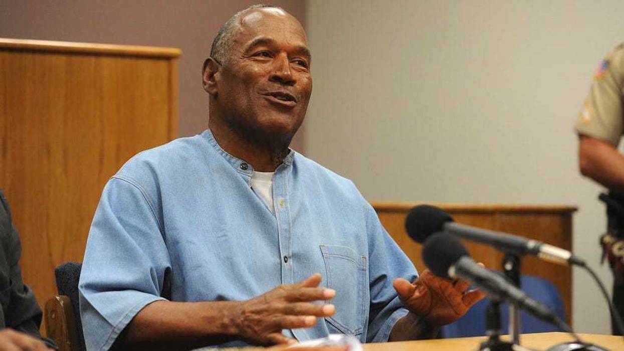 O.J. Simpson attends a parole hearing at Lovelock Correctional Center July 20, 2017 in Lovelock, Nevada. Simpson is serving a nine to 33 year prison term for a 2007 armed robbery and kidnapping conviction.