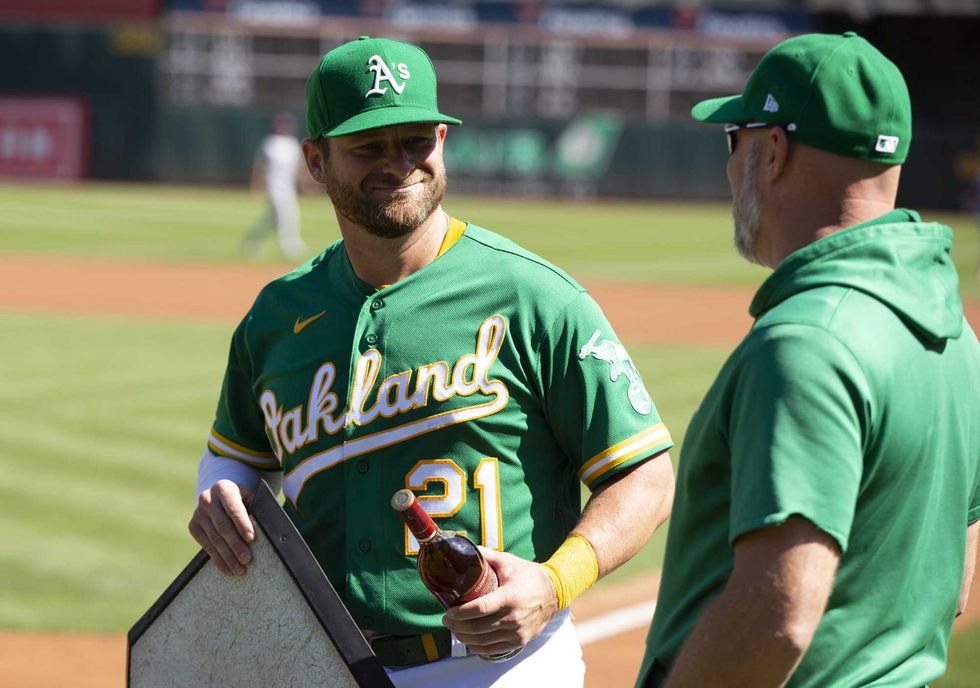 Oakland Athletics catcher Stephen Vogt
