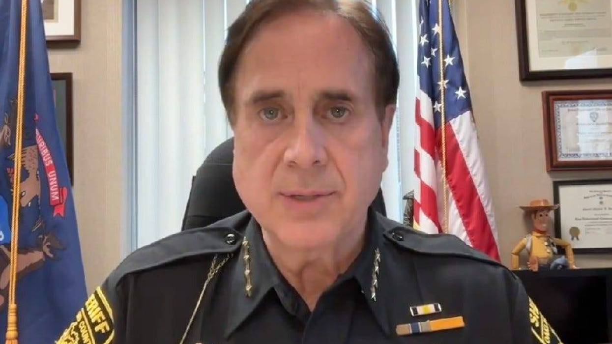 Oakland County Sheriff Mike Bouchard speaking in video
