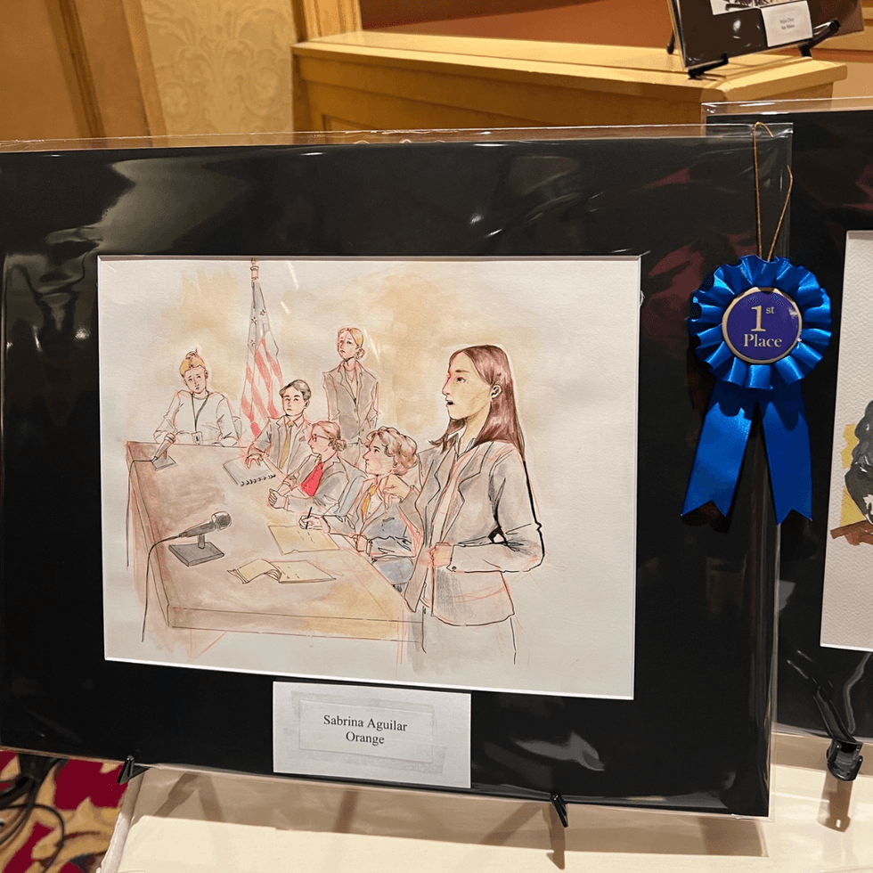 OC School of the Arts -1st place Court Room Artist Sabrina Aguilar