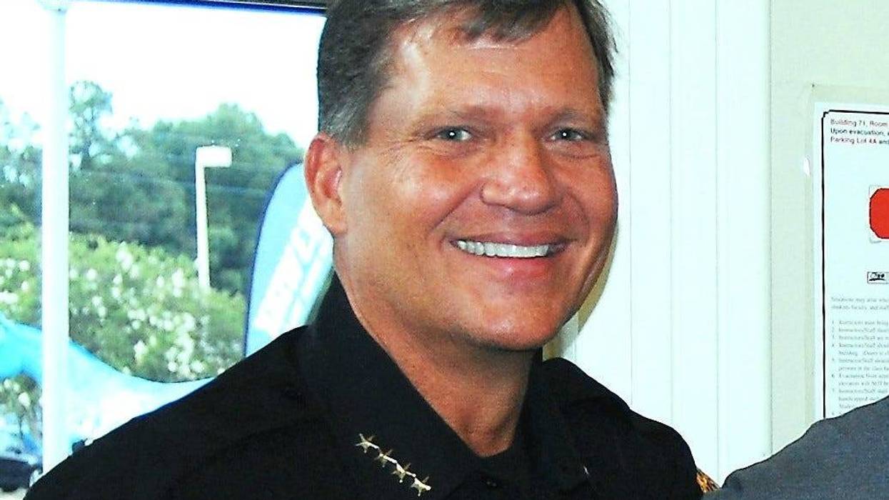 Ocala Police Chief Greg Graham honoring officers at the SKY Valor event