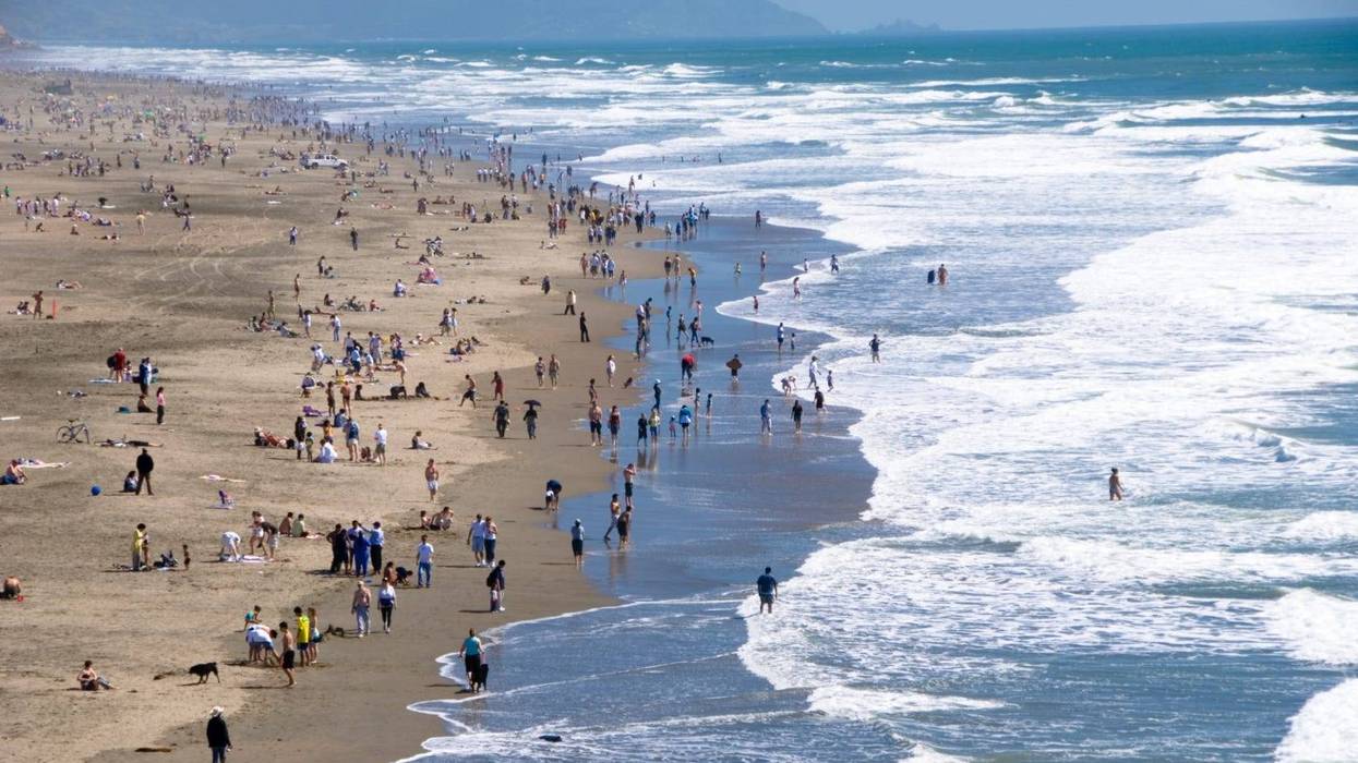Ocean Beach in San Francisco is part of the Golden Gate National Recreation Area.
