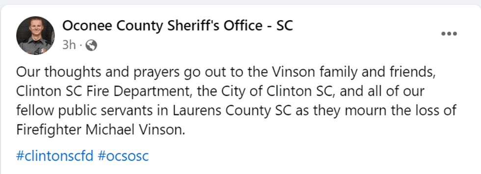 OCSO Facebook Page