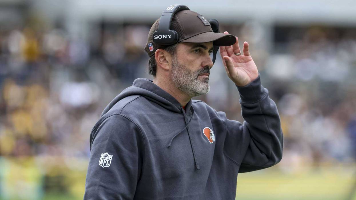 Oct 12, 2025; Pittsburgh, Pennsylvania, USA; Cleveland Browns head coach Kevin Stefanski during the first quarter at Acrisure Stadium.