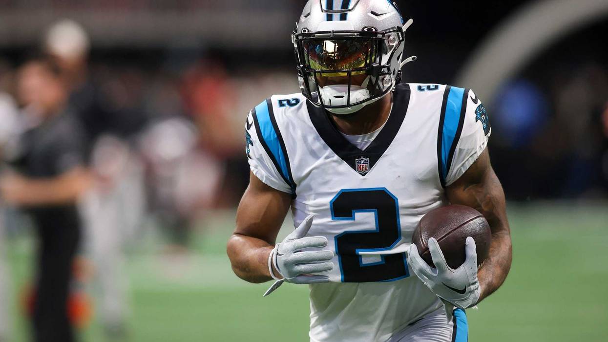 Oct 30, 2022; Atlanta, Georgia, USA; Carolina Panthers wide receiver DJ Moore (2) prepares for a game against the Atlanta Falcons at Mercedes-Benz Stadium.