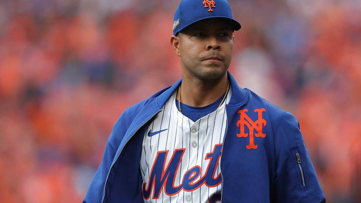 Oct 9, 2024; New York, New York, USA; New York Mets pitcher Jose Quintana (62) walks in from the bullpen before playing against the Philadelphia Phillies in game four of the NLDS for the 2024 MLB Playoffs at Citi Field. Mandatory Credit: Brad Penner-Imagn Images